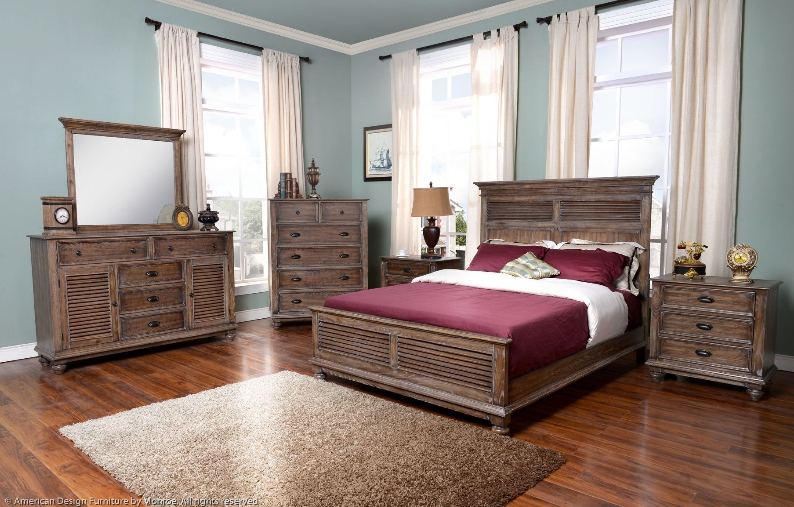 Kensington bedroom collection american design furniture by monroe